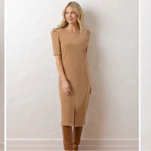 DUDLEY STEPHENS Duncan Dress Camel Size M NWT